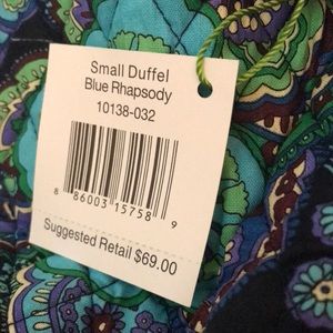 NWT Rare Blue Rhapsody Small Duffel bag